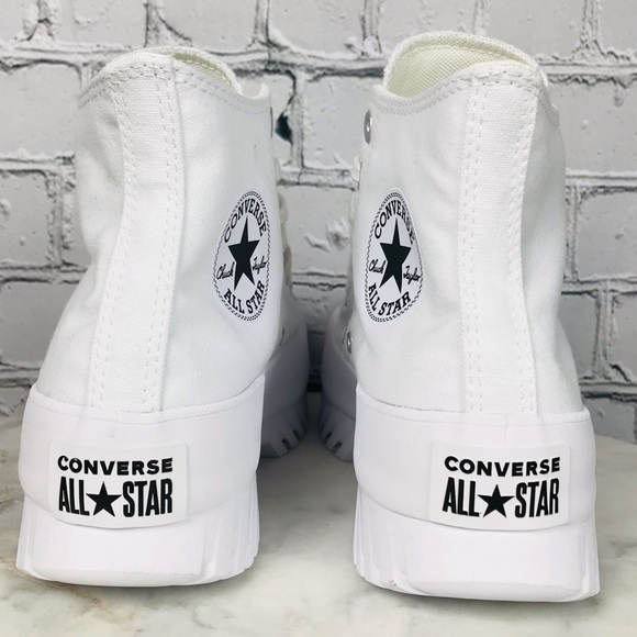 Converse Chuck Taylor All Star Adult Unisex Lugged Platforms Shoes A00871C White - Picture 5 of 11